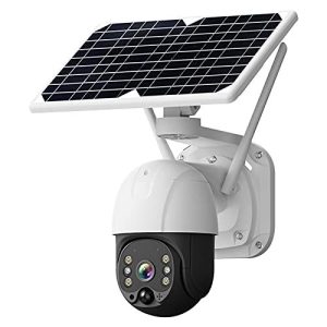Wireless Solar Panel Security Camera, Wireless Reable Battery Camera P WiFi Home Security Cam...